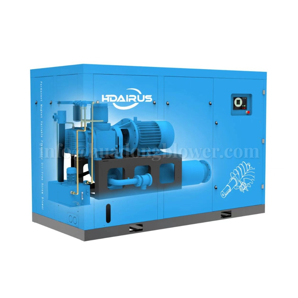 Permanent Magnet Variable Frequency Oil-free Screw Blower